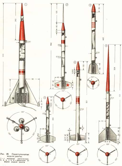 Система спасения модели ракеты